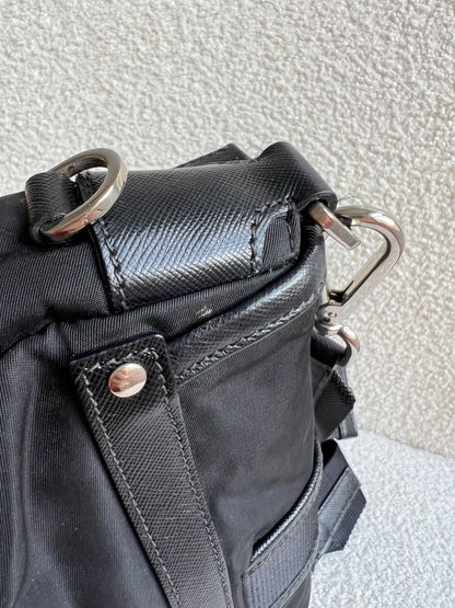 Prada Vintage Nylon Buckle Shoulder Bag