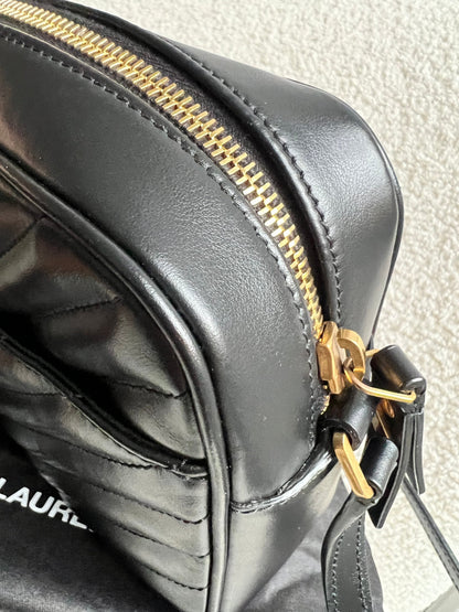 Yves Saint Laurent (YSL) Black Lou Camera Bag (RRP £1,350)