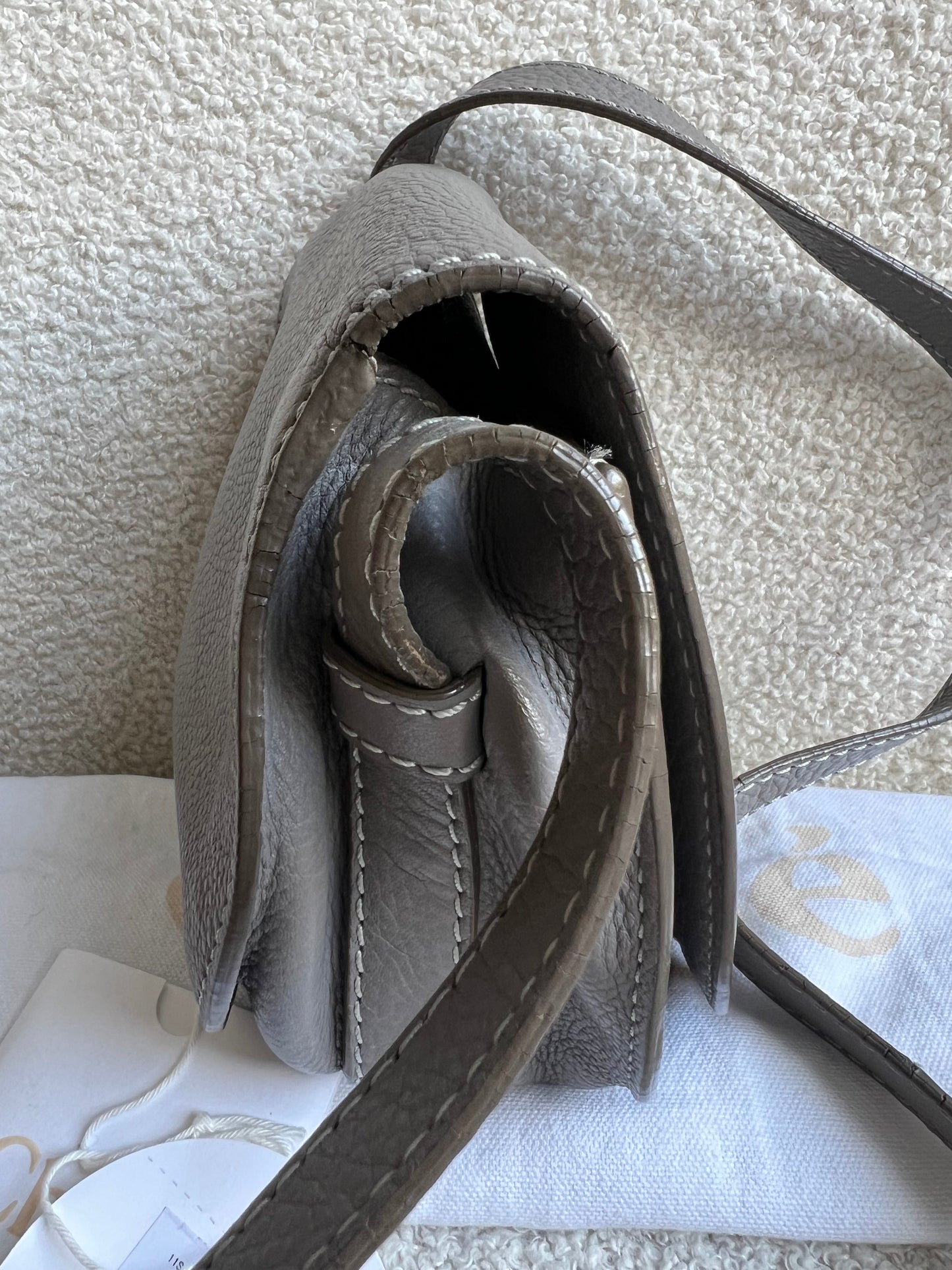 Chloe Small Cashmere Grey Marcie Saddle Bag (RRP £1050)