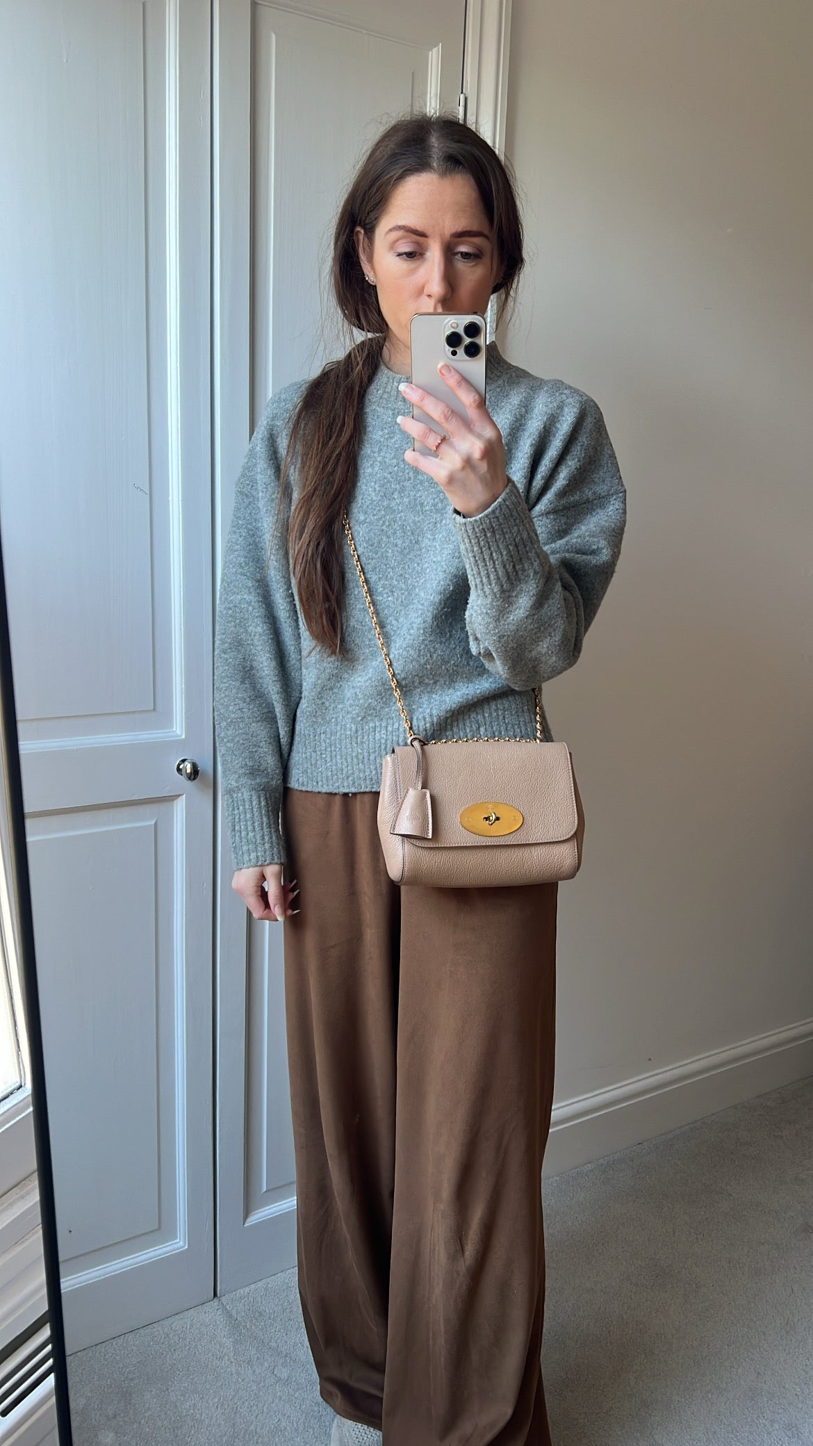Mulberry Rosewater Regular Lily with Gold Hardware (RRP £995)