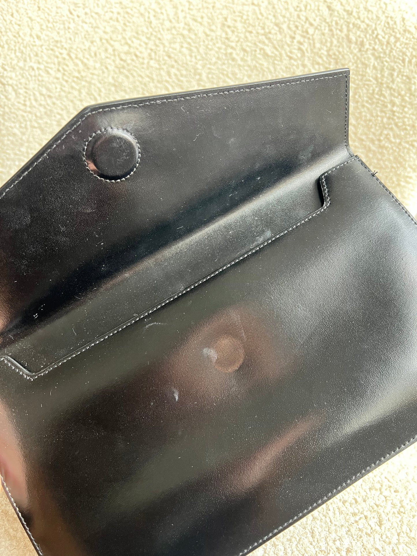 Yves Saint Laurent (YSL) Black Uptown Pouch Clutch (RRP £580)