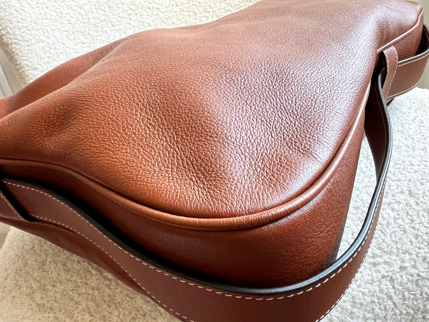 Celine Large Romy Bag in Tan Calfskin (RRP £2350)