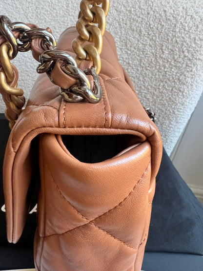 Chanel Small 19 in Caramel Lambskin (RRP £5,590)