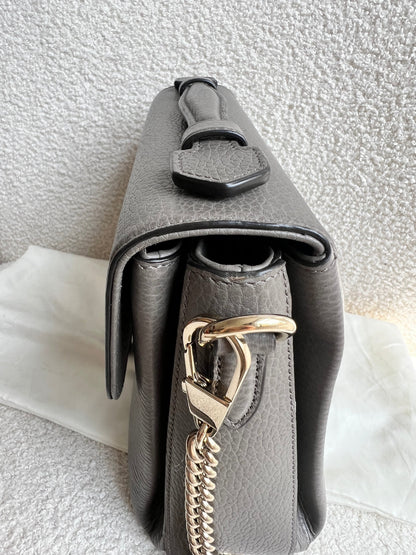 Gucci Interlocking GG Grey Medium Top Handle Bag (RRP £1,150)