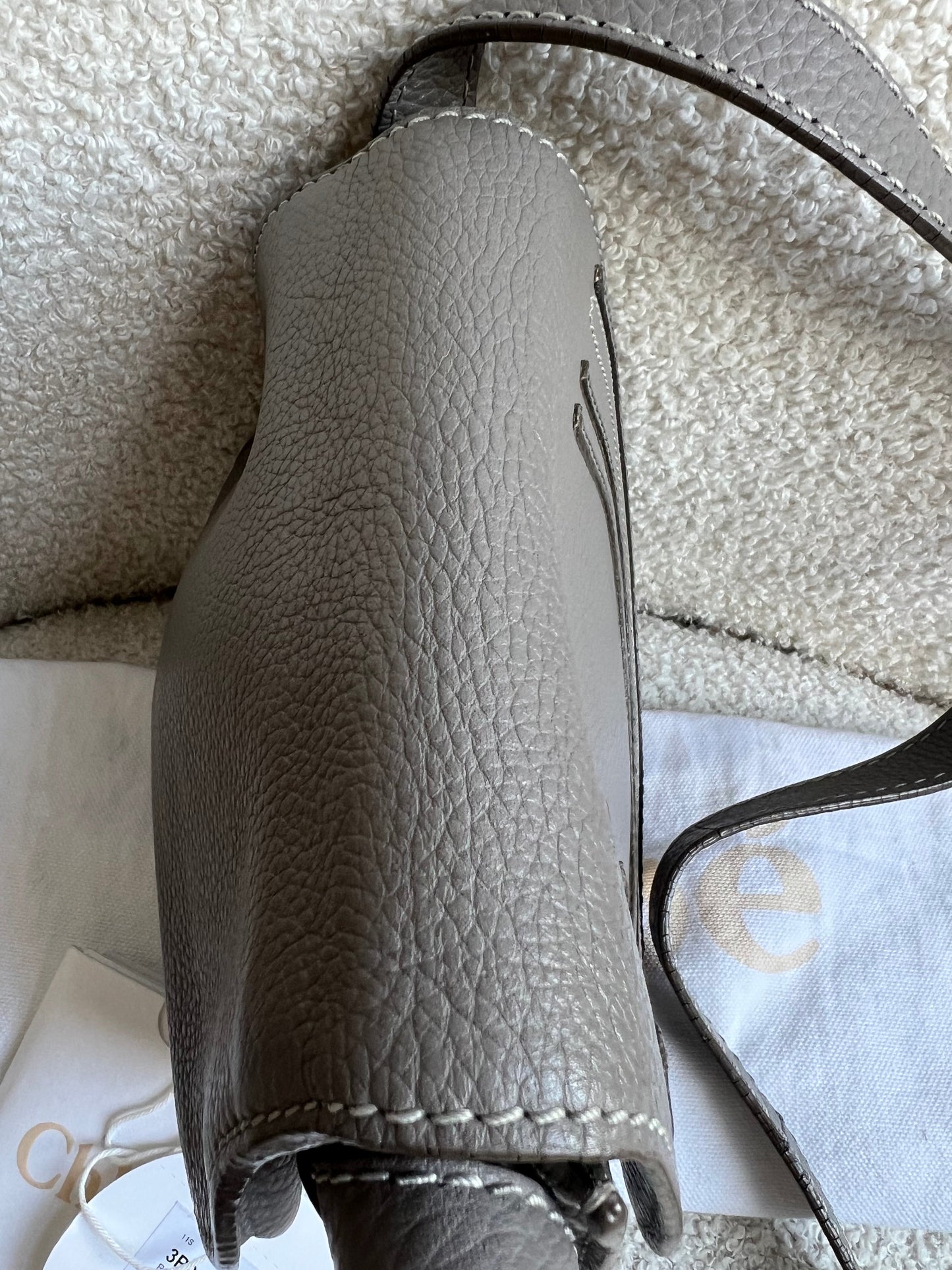 Chloe Small Cashmere Grey Marcie Saddle Bag (RRP £1050)