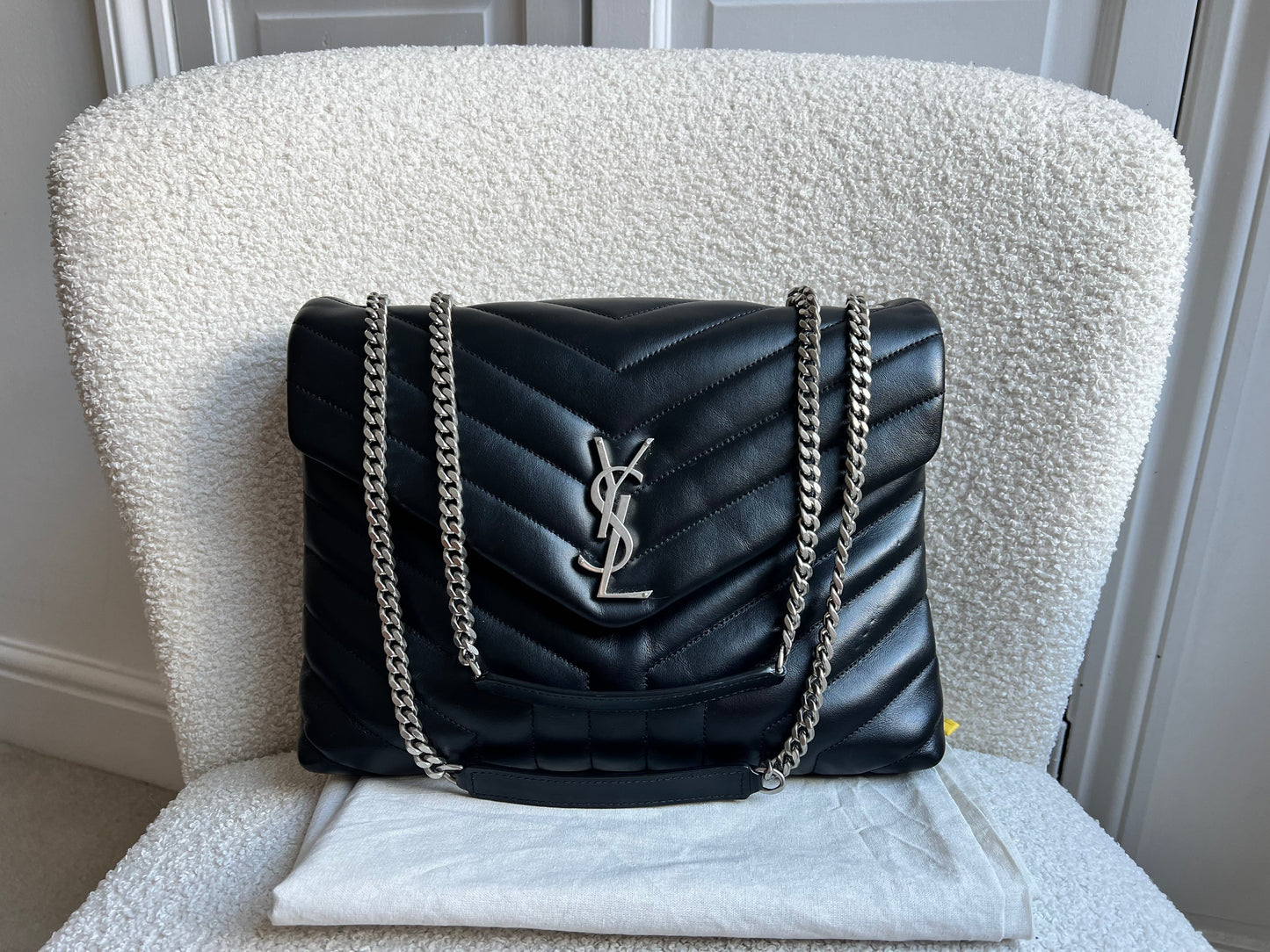 Yves Saint Laurent (YSL) Medium Black Lou Lou (RRP £2,100)
