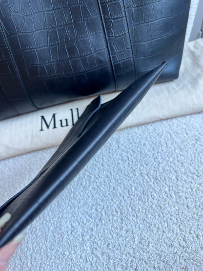 Mulberry Black Matte Croc Bayswater Tote (RRP £845)