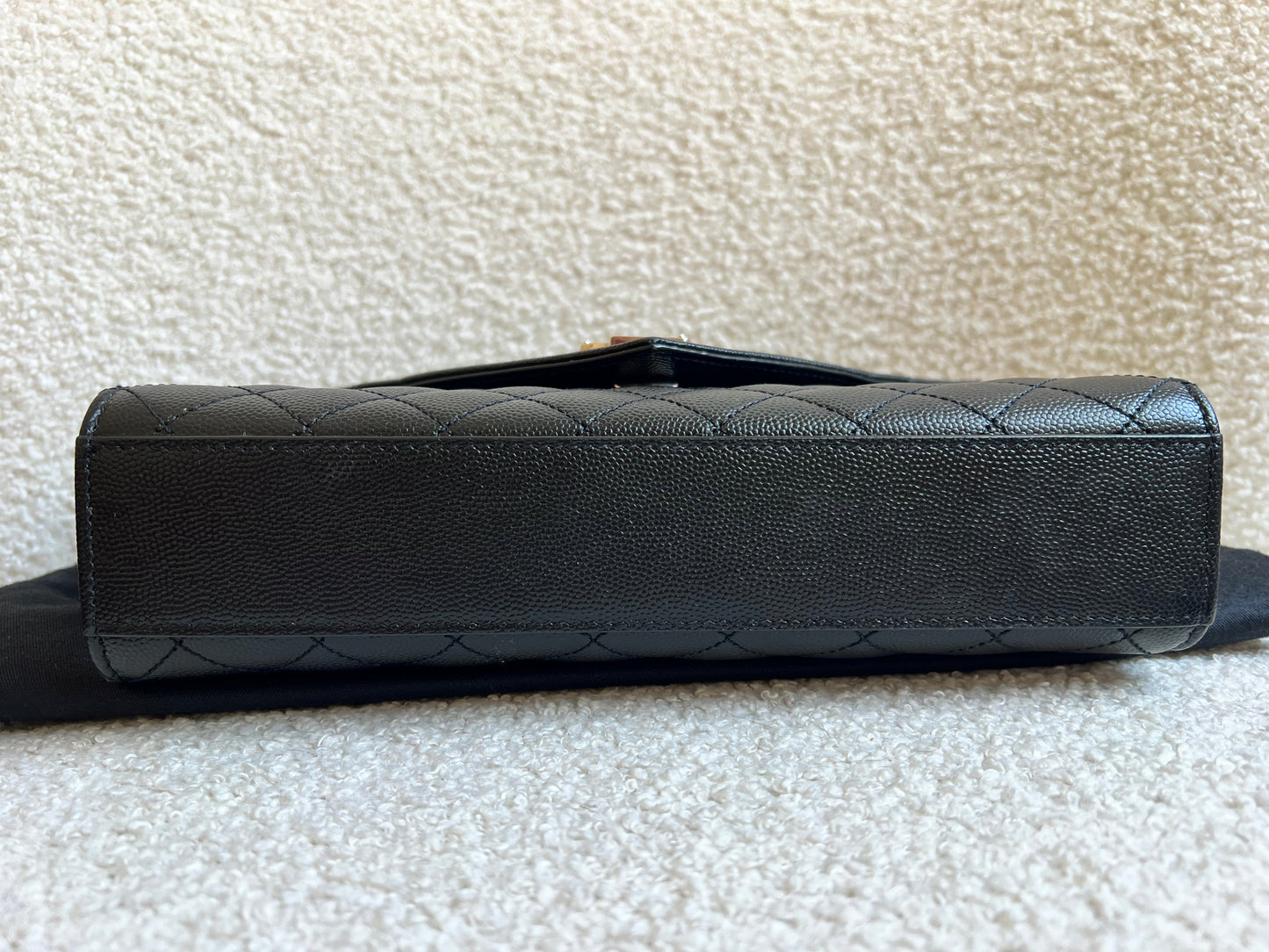 Yves Saint Laurent (YSL) Black Medium Envelope Bag (RRP £2,235)