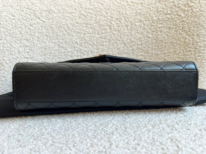 Yves Saint Laurent (YSL) Black Medium Envelope Bag (RRP £2,235)
