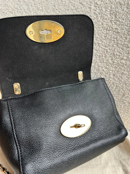 Mulberry Black Regular Lily with Gold Hardware (RRP £995)