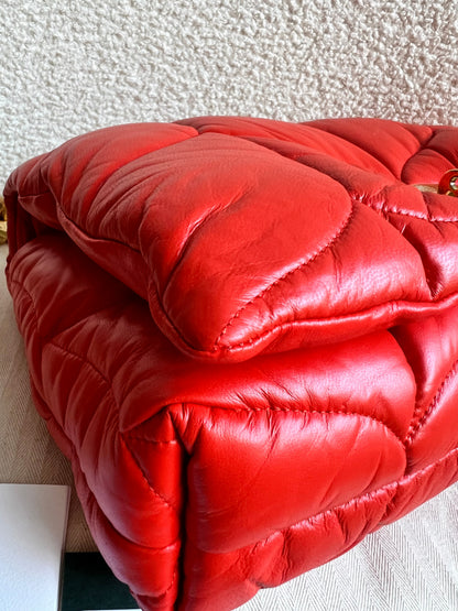 Mulberry Coral Orange Softie in Pillow Effect Nappa Leather (RRP £1650)