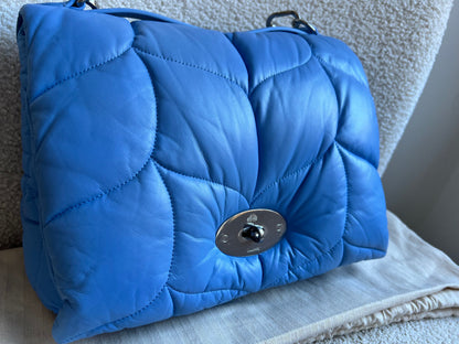 Mulberry Cornflower Blue Softie in Pillow Effect Nappa Leather (RRP £1650)