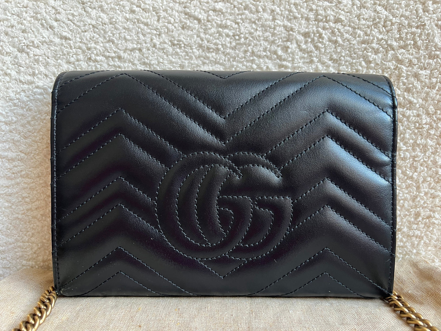 Gucci Black GG Marmont Matelasse Mini Bag (RRP £1440)