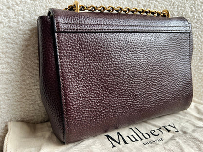 Mulberry Oxblood Regular Lily with Gold Hardware (RRP £995)