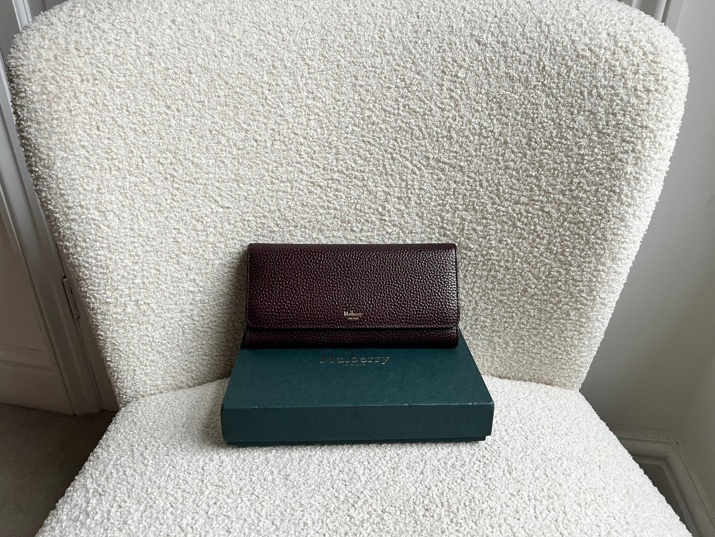 Mulberry Oxblood Continental Wallet (RRP £375)