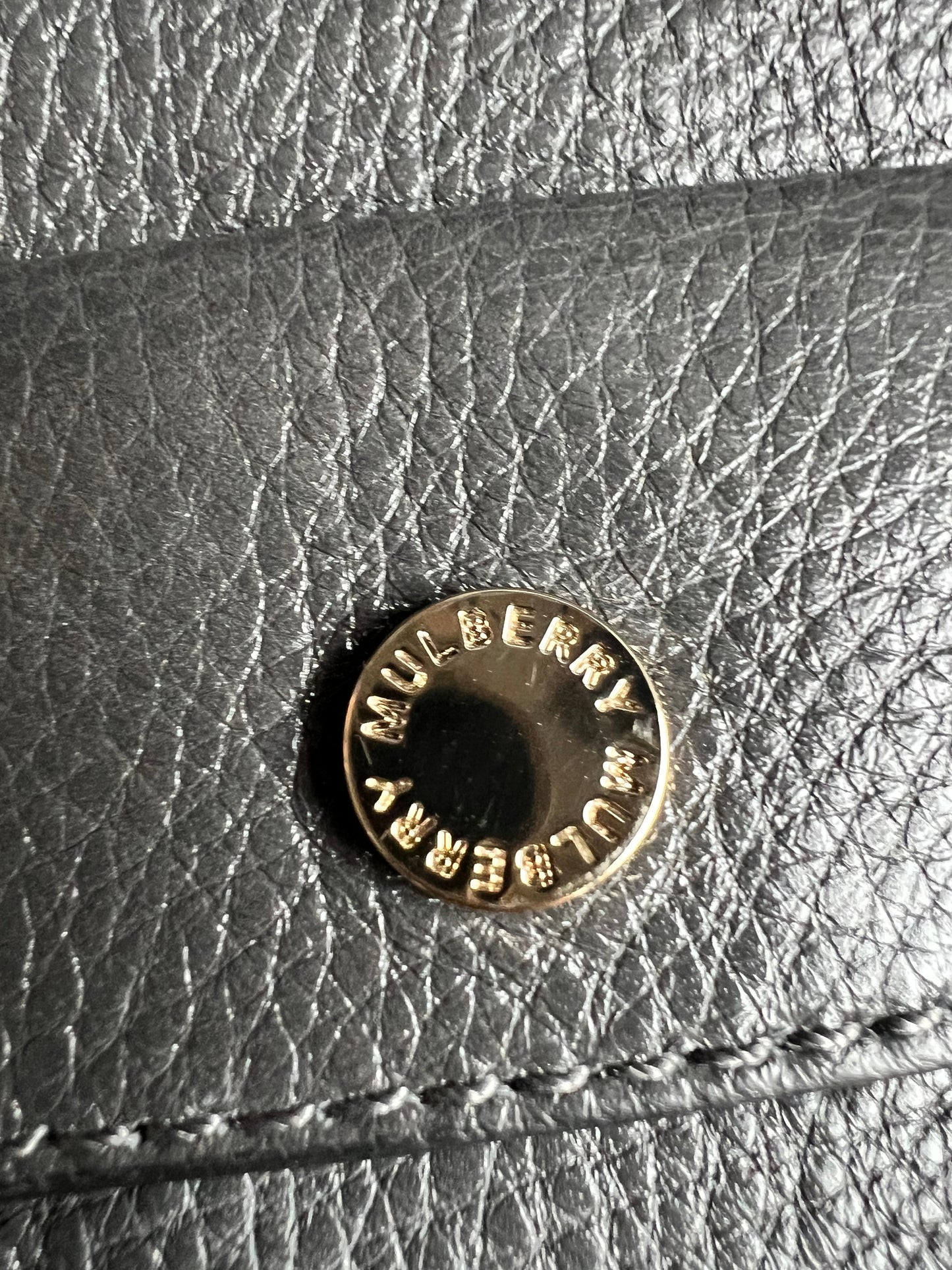 Mulberry Dark Grey Daria Clutch (RRP £550)