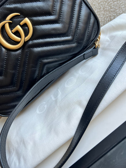 Gucci GG Black Marmont Small Shoulder Bag (RRP £1440)