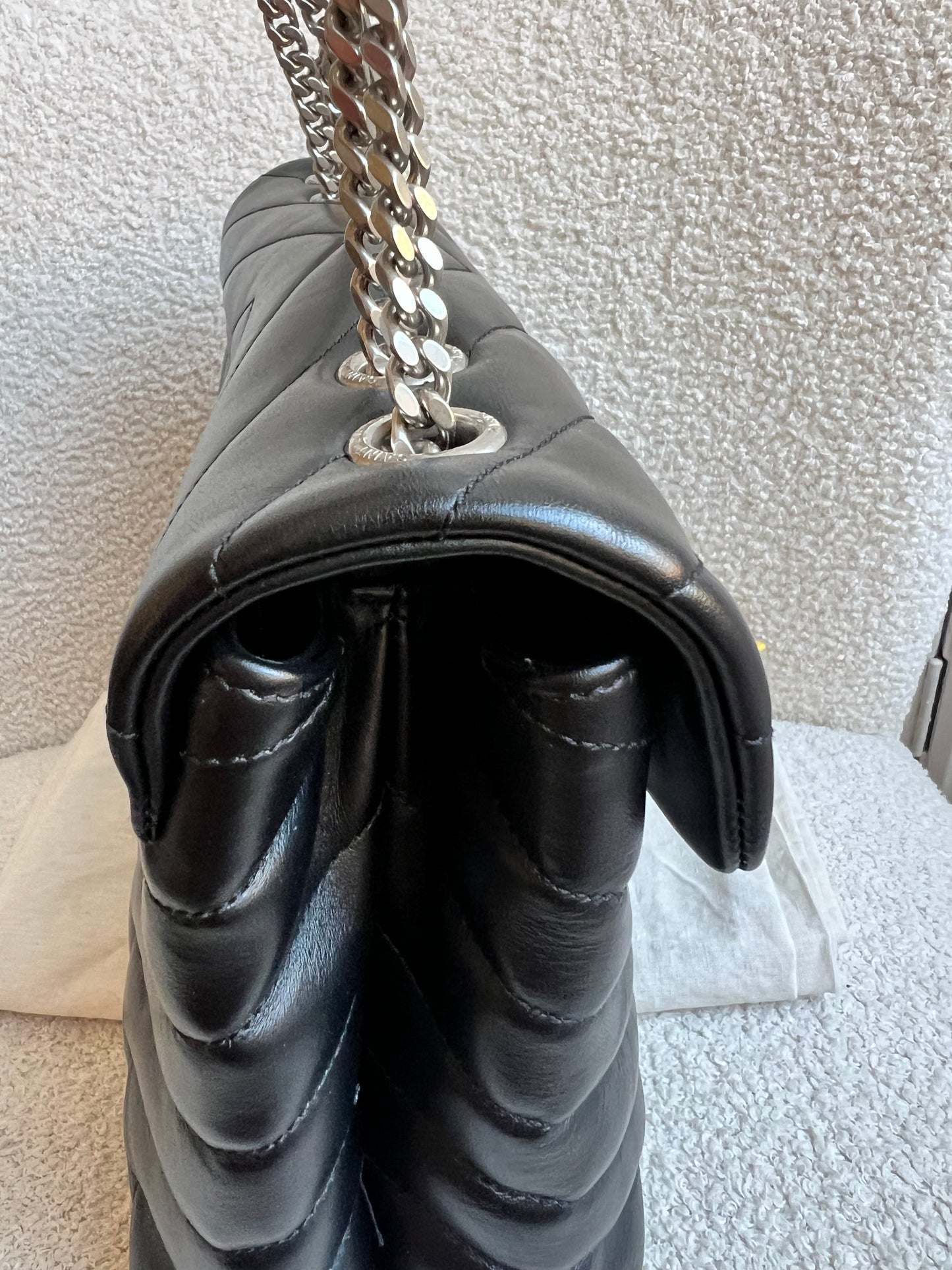 Yves Saint Laurent (YSL) Medium Black Lou Lou (RRP £2,100)