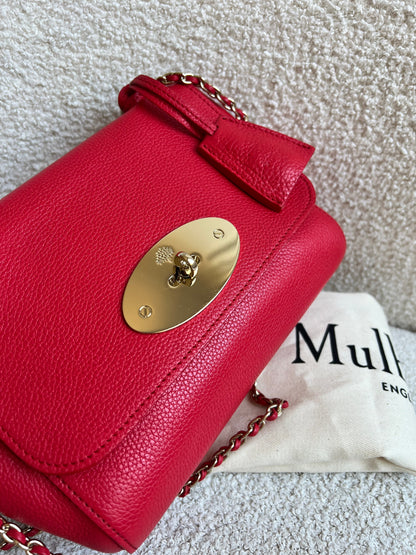 Mulberry Hibiscus Red Regular Lily with Gold Hardware (RRP £995)