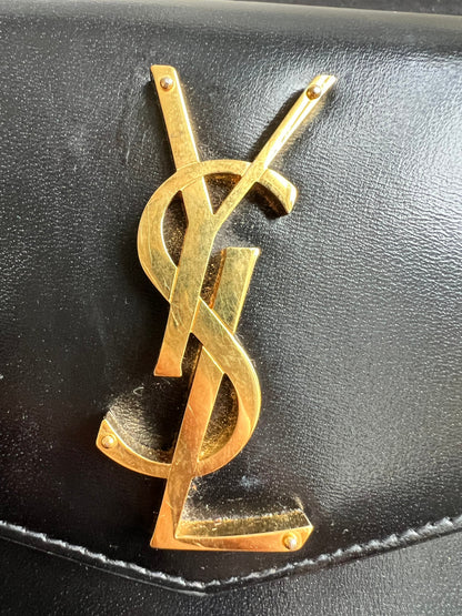 Yves Saint Laurent (YSL) Black Uptown Pouch Clutch (RRP £580)