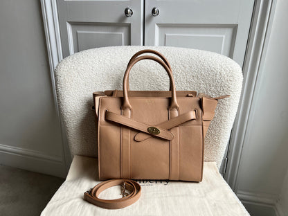 Mulberry Light Salmon Small Zipped Bayswater (RRP £1,245)