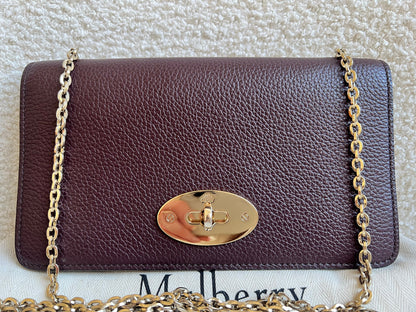 Mulberry Oxblood Bayswater Clutch (RRP £495)