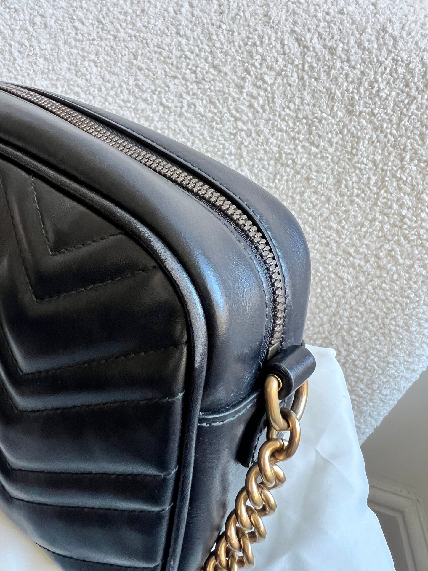 Gucci GG Black Marmont Small Shoulder Bag (RRP £1440)