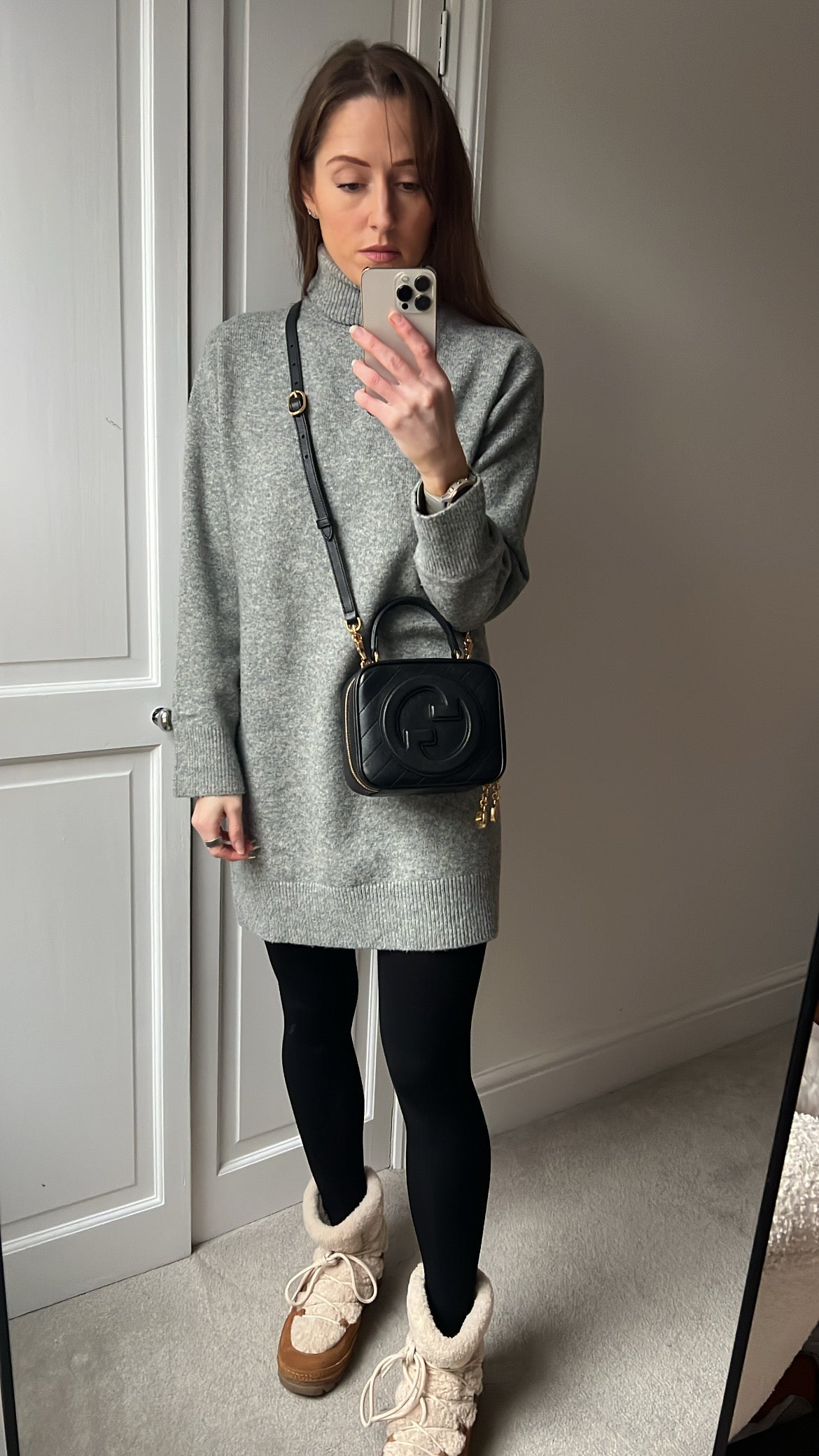 Gucci Black Small Top Handle Blondie Shoulder Bag (RRP £1870)