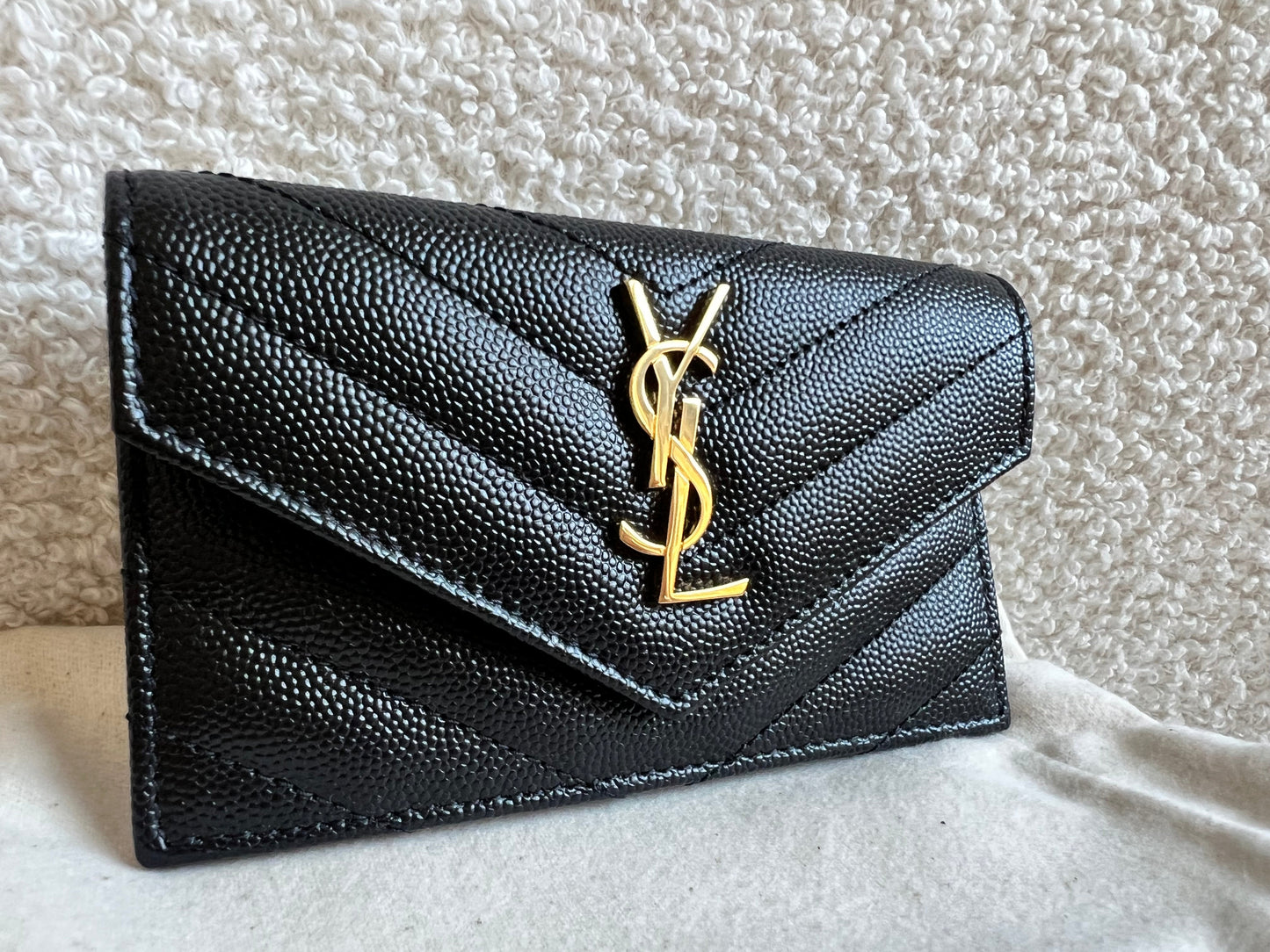 Yves Saint Laurent (YSL) Cassandre Matelasse Fragments Flap Card Case (RRP £355)