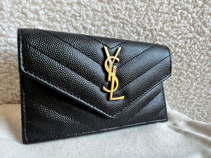 Yves Saint Laurent (YSL) Cassandre Matelasse Fragments Flap Card Case (RRP £355)