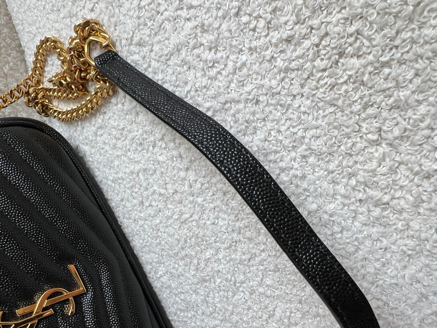 Yves Saint Laurent (YSL) Black Mini Lou Camera Bag (RRP £1285)