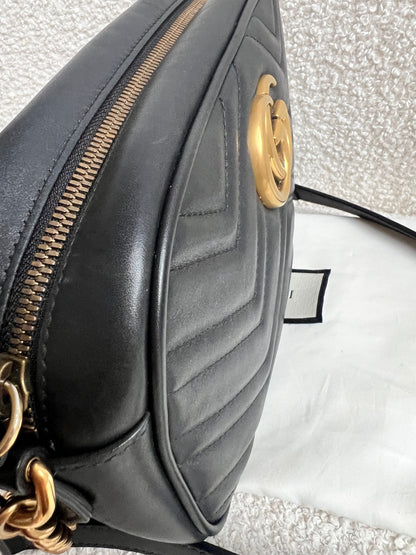 Gucci GG Black Marmont Small Shoulder Bag (RRP £1440)