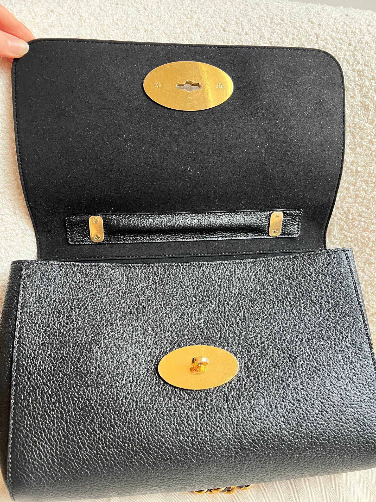 Mulberry Black Medium Lily with Gold Hardware (RRP £1095)
