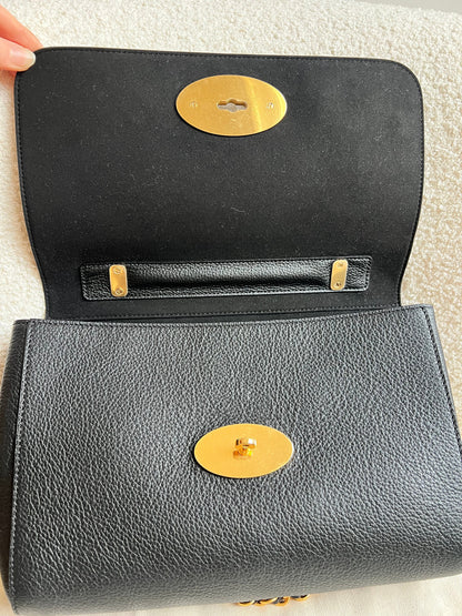 Mulberry Black Medium Lily with Gold Hardware (RRP £1095)