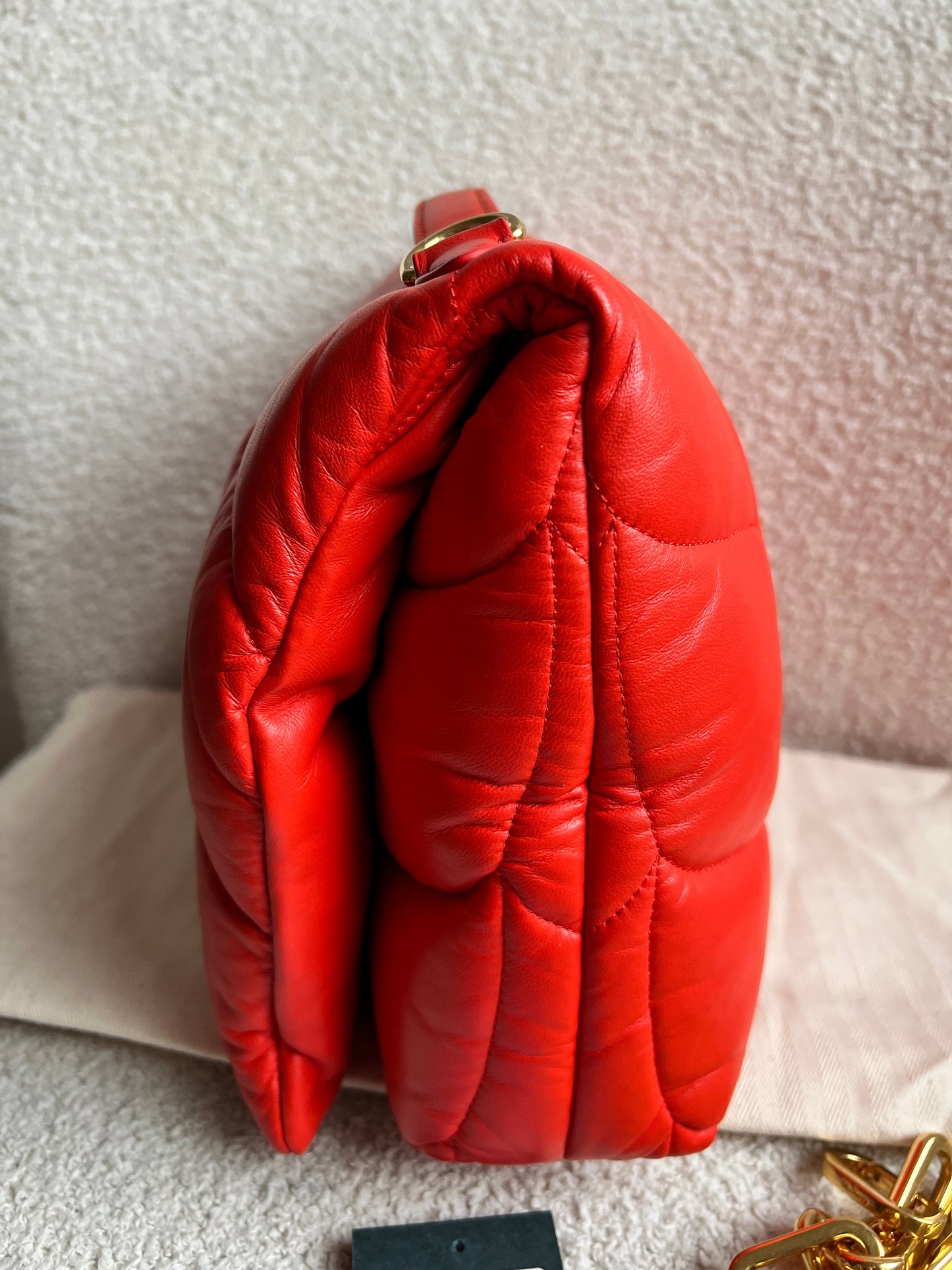 Mulberry Coral Orange Softie in Pillow Effect Nappa Leather (RRP £1650)
