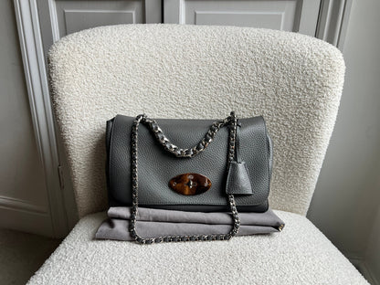 Mulberry Charcoal Grey Medium Top Handle Lily (RRP £1075)