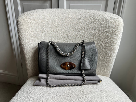 Mulberry Charcoal Grey Medium Top Handle Lily (RRP £1075)