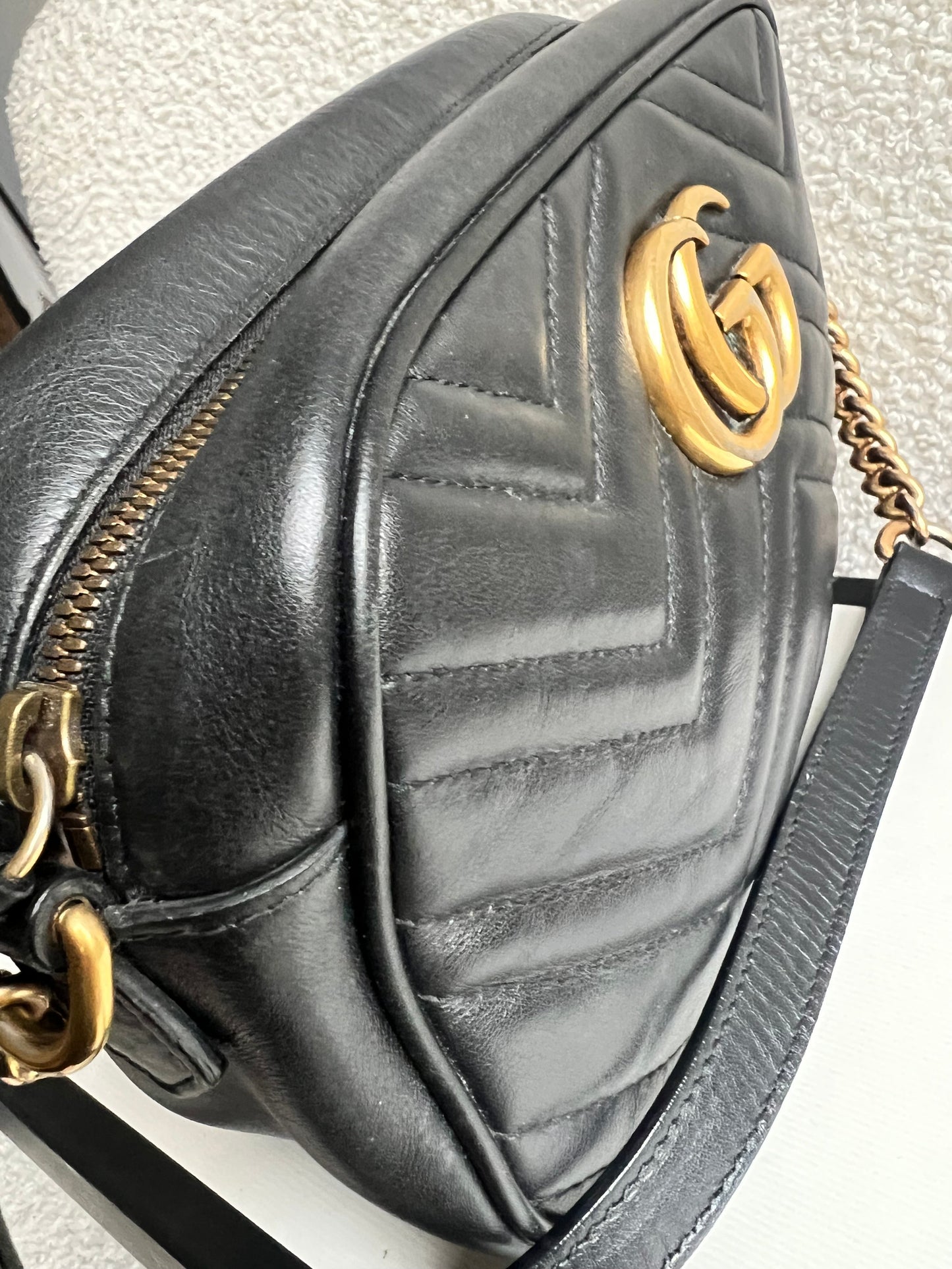 Gucci GG Black Marmont Small Shoulder Bag (RRP £1440)