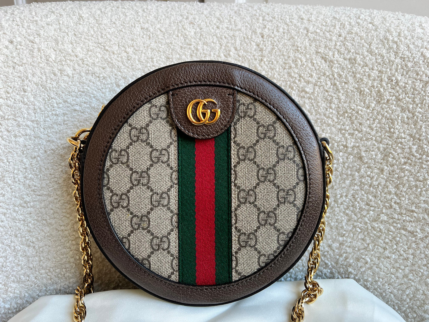 Gucci GG Ophidia Mini GG Round Shoulder Bag (RRP £1,270)