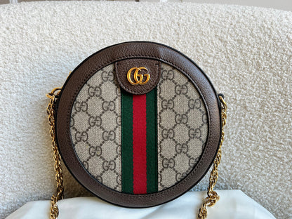 Gucci GG Ophidia Mini GG Round Shoulder Bag (RRP £1,270)
