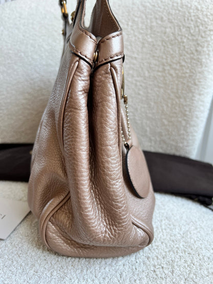 Gucci Winter Rose Leather Medium Sukey Tote Bag