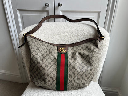 Gucci GG Supreme Ophidia Large Shoulder Bag (RRP £1190)