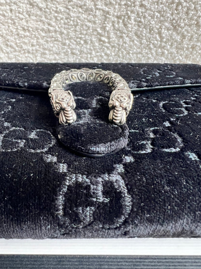 Gucci Black Velvet Dionysus Mini Chain Bag