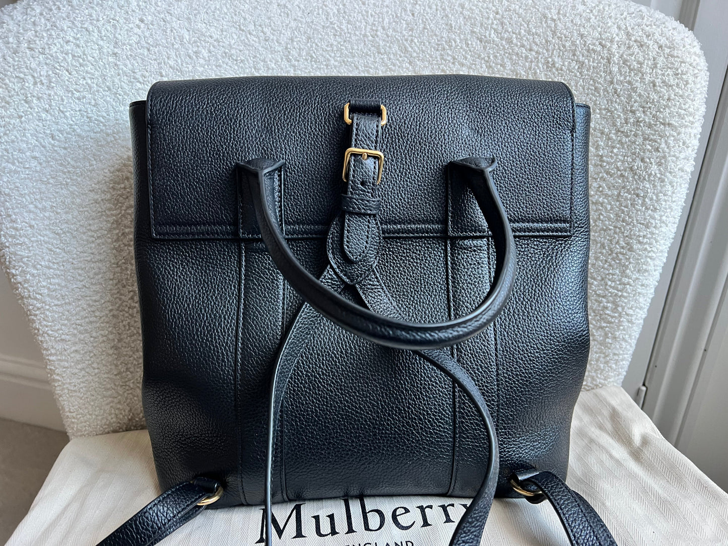 Mulberry Black Bayswater Backpack (RRP £995)