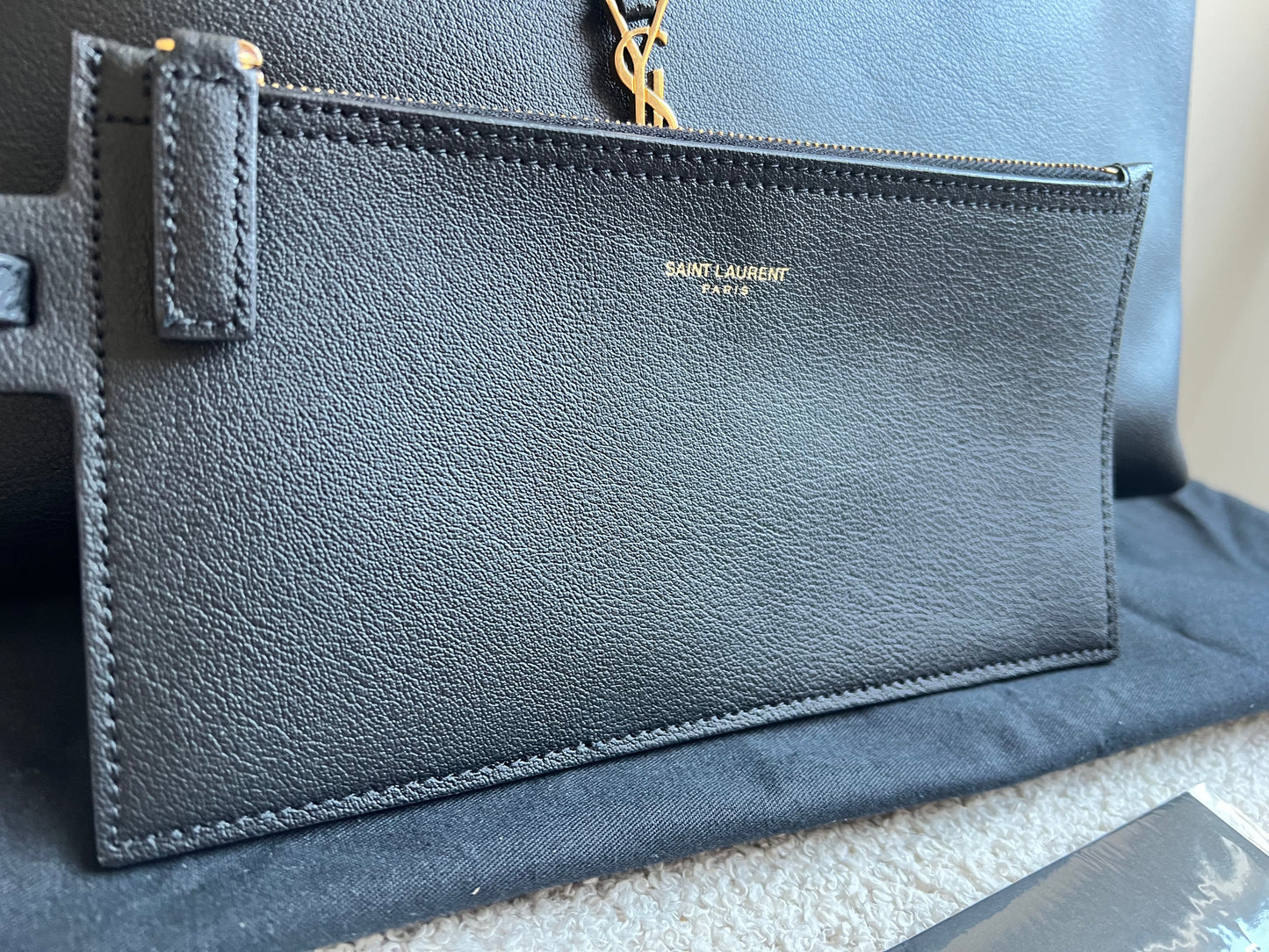 Yves Saint Laurent (YSL) Black E/W Shopping Tote (RRP £1115)