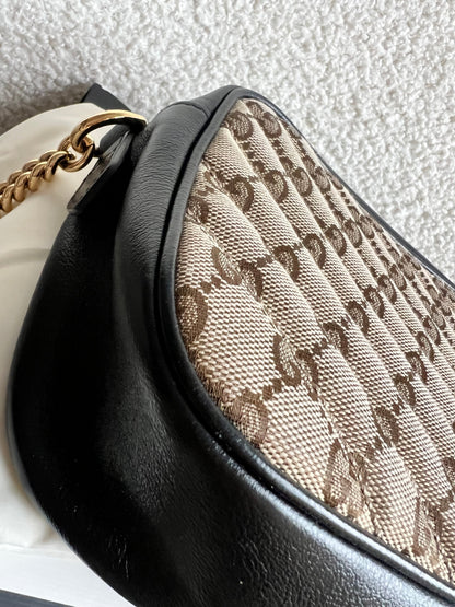 Gucci GG Marmont Canvas Small Shoulder Bag