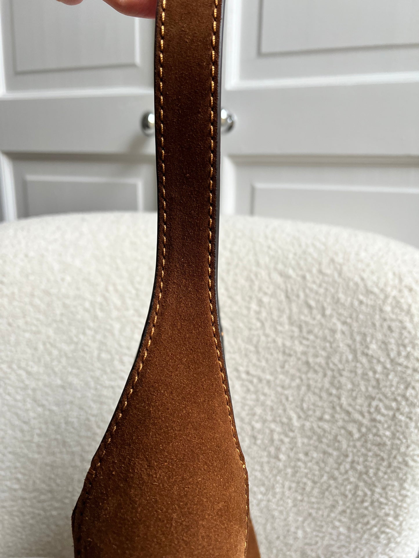 Coach Brown Suede Brooklyn 28 Shoulder Bag (RRP £350)