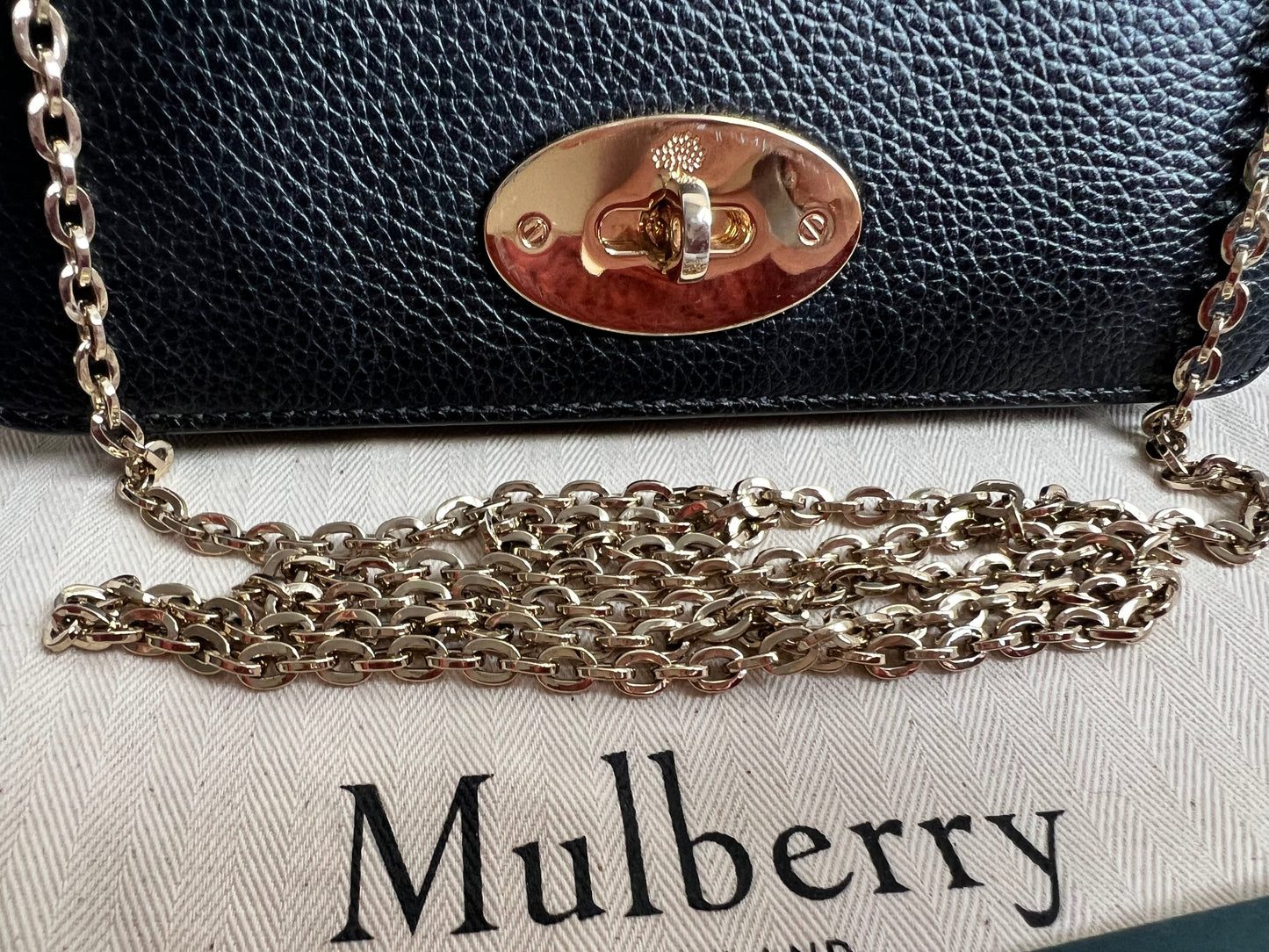 Mulberry Black Bayswater Clutch (RRP £495)