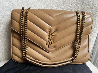 Yves Saint Laurent (YSL) Medium Natural Tan LouLou (RRP £2145)