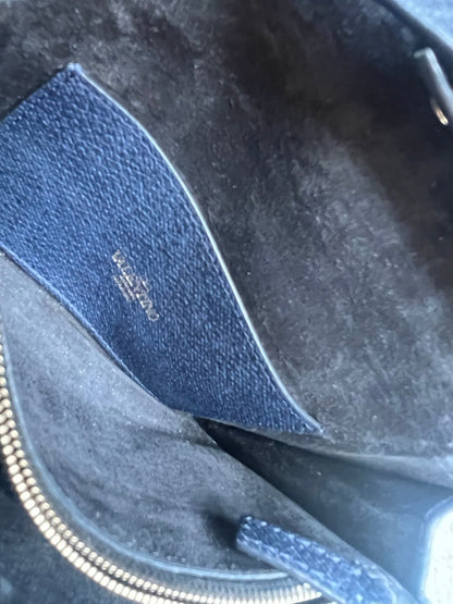 Valentino Garavani Navy Blue Rockstud Crossbody